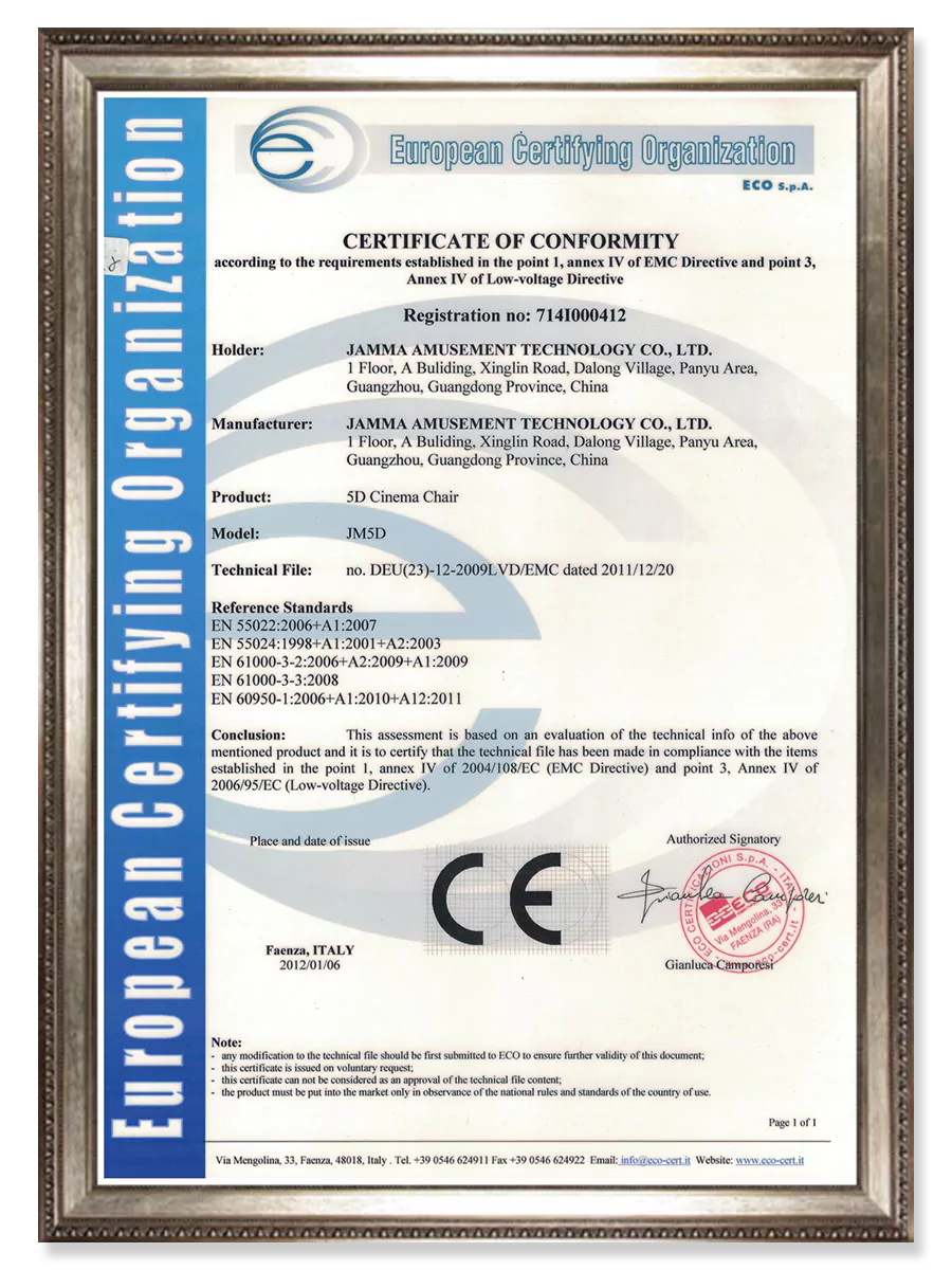 Vart certificate