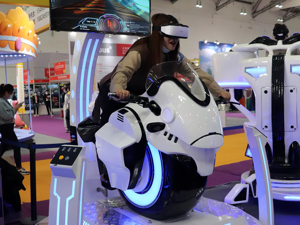 Virtual Reality Racing Simulator Exhibition Picture