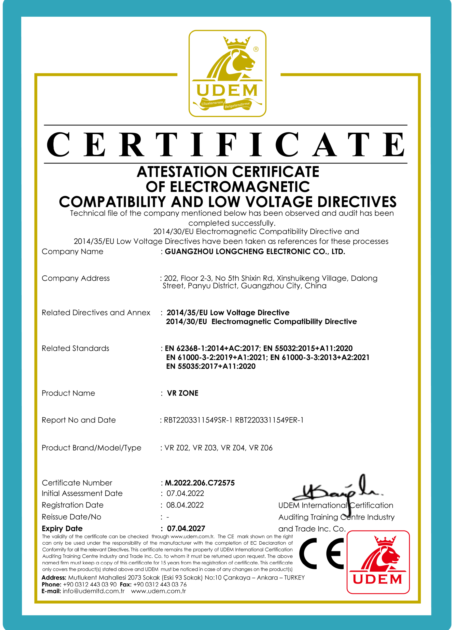 Certificate(vart)