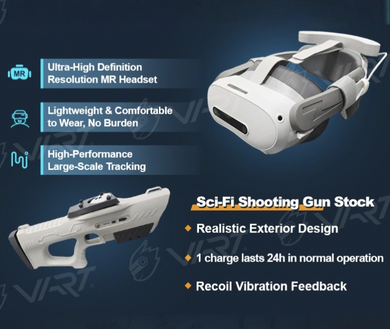 MRCS Battle Arena VR — official VR headset and sci-fi blaster