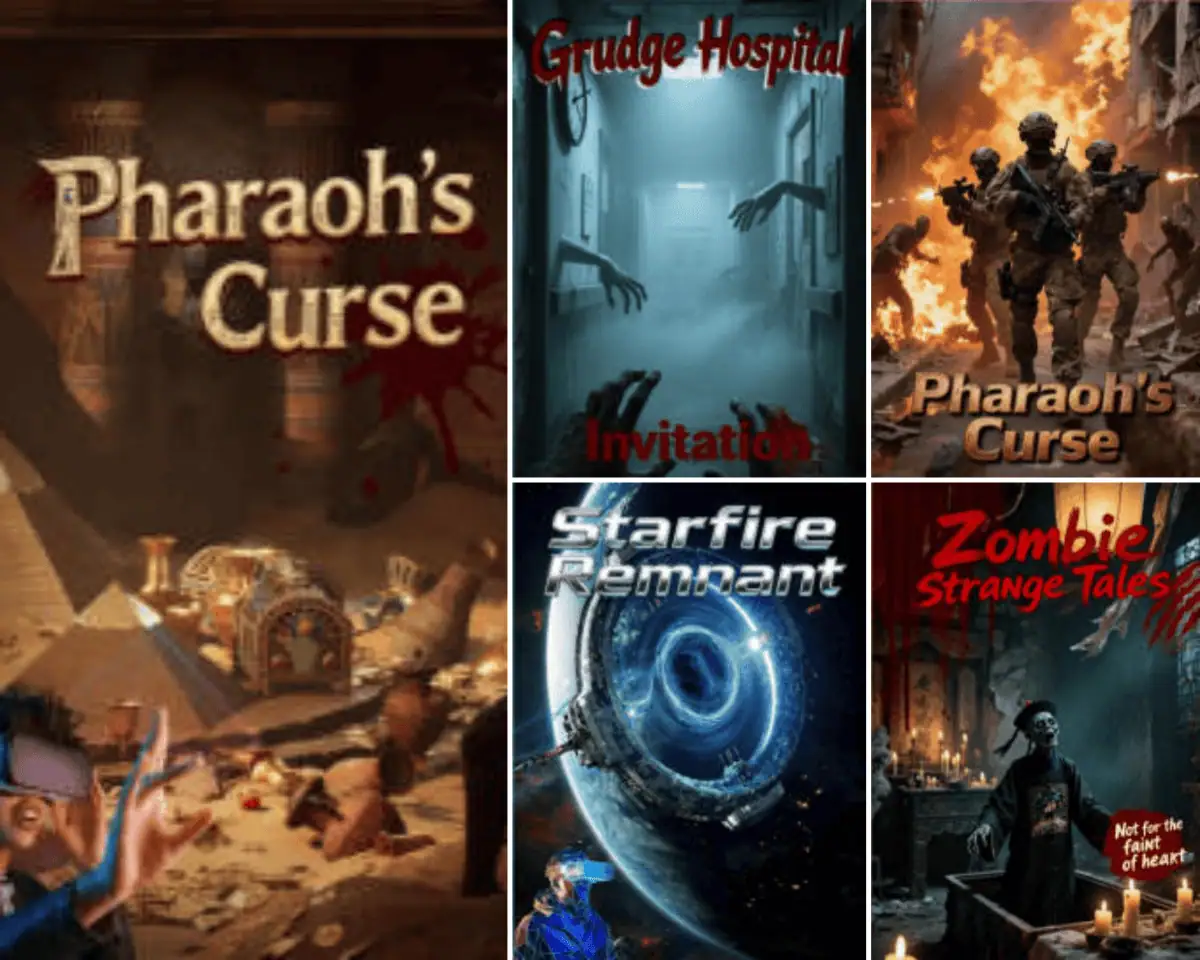 5 Themed Video Game Covers — Collection Display
